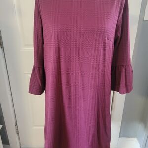 Banana Republic Long Sleeve Plum Dress